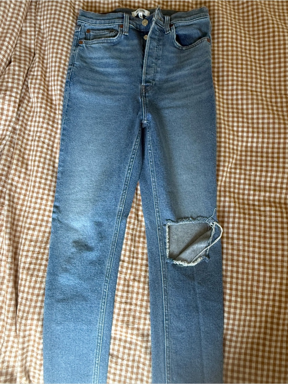 Re/Done Light Blue High-Rise Jeans